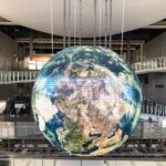 Emerging Markets - giant globe inside building