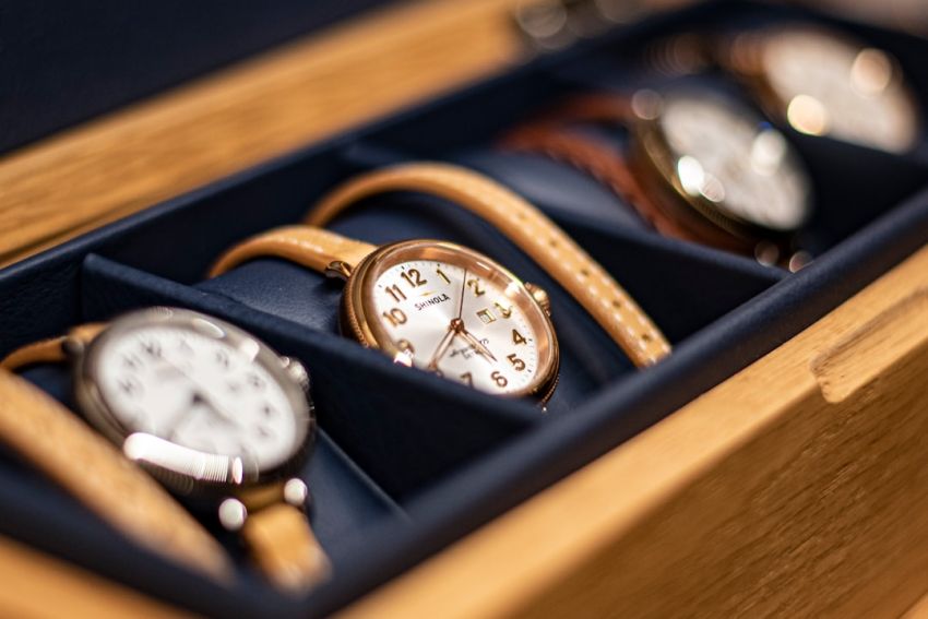 Luxury Watches - gold and white analog watch