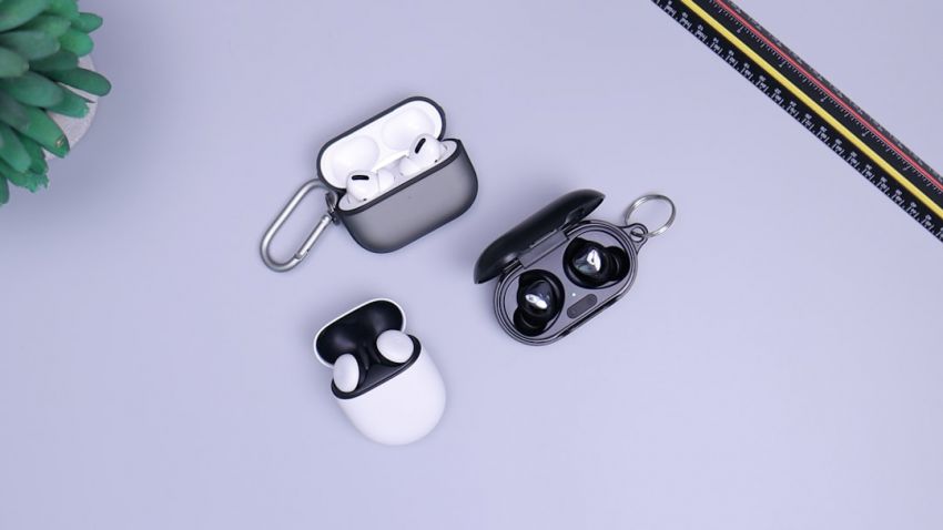 Wireless Headphones - black and white headphones on white table