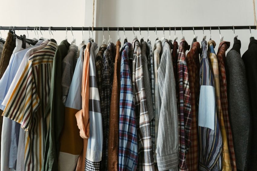 Wardrobe Essentials - gray white and black plaid dress shirt